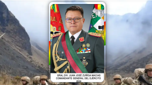 General Juan José Zúñiga Macías. (Crédito: Ejército de Bolivia)