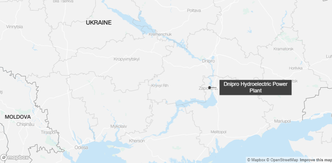 Para pejabat mengatakan bendungan pembangkit listrik tenaga air terbesar di Ukraina berada dalam kondisi kritis setelah serangan Rusia