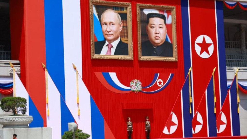 la visita de Putin a Pyongyang el 19 de junio de 2024.