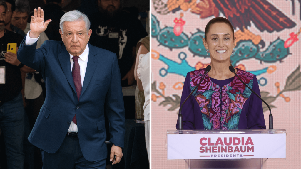 AndrÃ©s Manuel LÃ³pez Obrador y Claudia Sheinbaum. (CrÃ©dito: Getty Images)