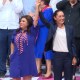 La candidata ganadora de las elecciones presidenciales en México, Claudia Sheinbaum, acompañó a Clara Brugada, en los festejos por su triunfo como jefa de Gobierno electa de la Ciudad de México, en un acto en la céntrica Arena México. (Crédito: CNN).