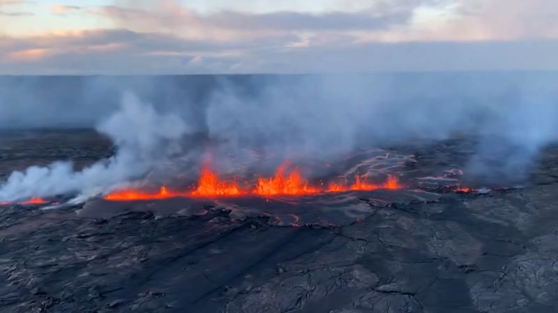 Mira como el volcán Kilauea entra en erupción en Hawai