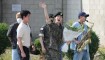 Jin, miembro de la banda de chicos de K-pop BTS, se marcha después de ser dado de baja del ejército en Yeoncheon, Corea del Sur, el 12 de junio de 2024. (Foto: Agencia de Noticias Yonhap/Reuters).