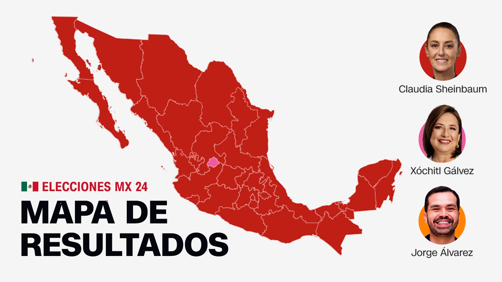 ​Mapa de resultados de las elecciones presidenciales 2024 en México: ¿dónde ganaron Sheinbaum, Gálvez y Máynez? – CNN en Español