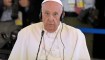 El papa Francisco participa en una sesión de trabajo sobre inteligencia artificial (IA) durante la Cumbre del G7 en Savelletri, cerca de Bari, Italia, el 14 de junio de 2024. (Foto de TIZIANA FABI/AFP vía Getty Images)