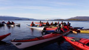 Grupos ambientalistas protestan contra cría intensiva de salmón en Tierra del Fuego