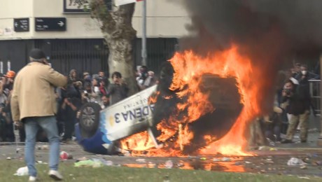 Protestas en Argentina. (Crédito: CNN)