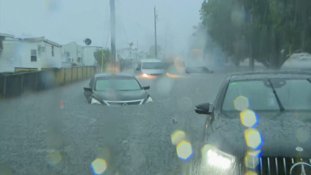 Así se ve Miami por las fuertes lluvias torrenciales que azotaron partes de Florida