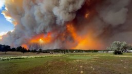 Un video muestra cómo un enorme incendio forestal se aproxima a pueblos de Nuevo México