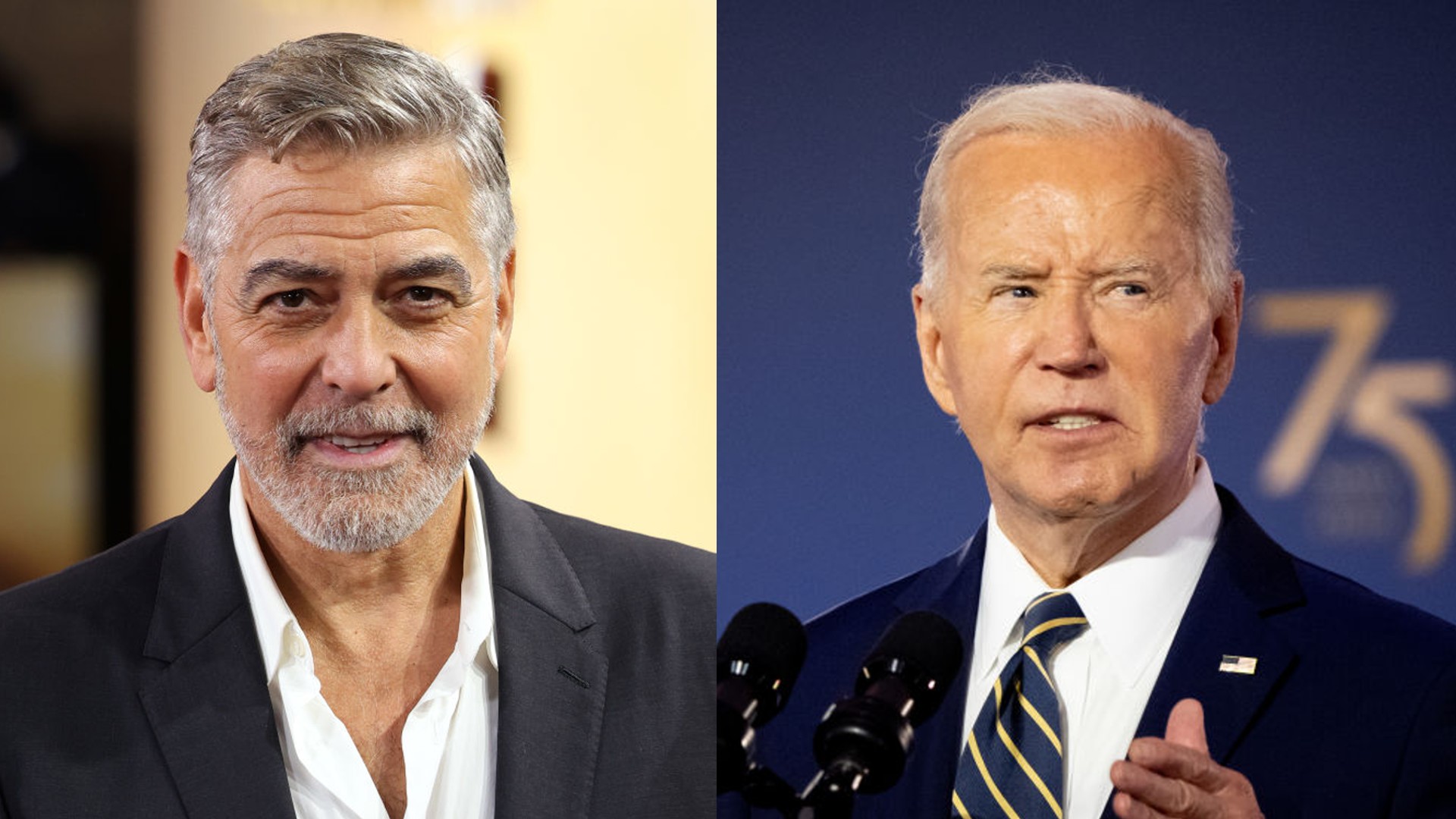 George Clooney y Joe Biden