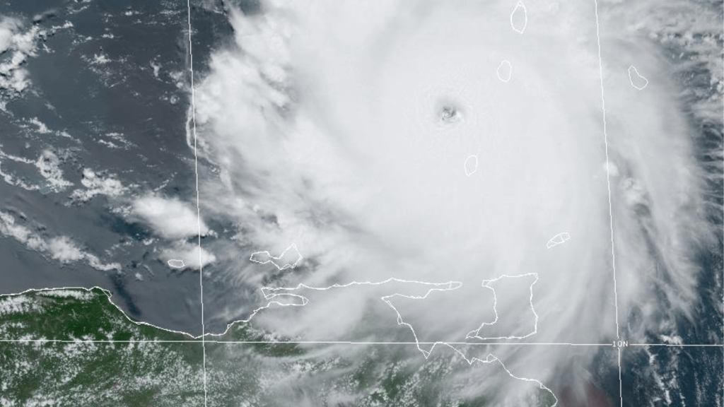 Imagen del huracán Beryl. (Crédito: Centro Nacional de Huracanes)