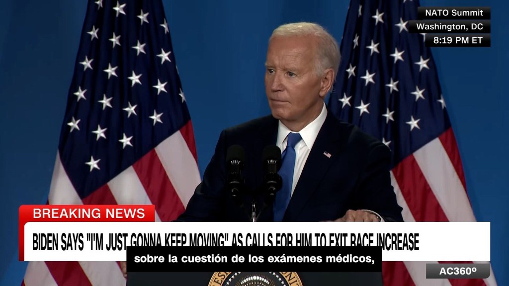 Biden responde a una pregunta sobre la petición de pruebas cognitivas