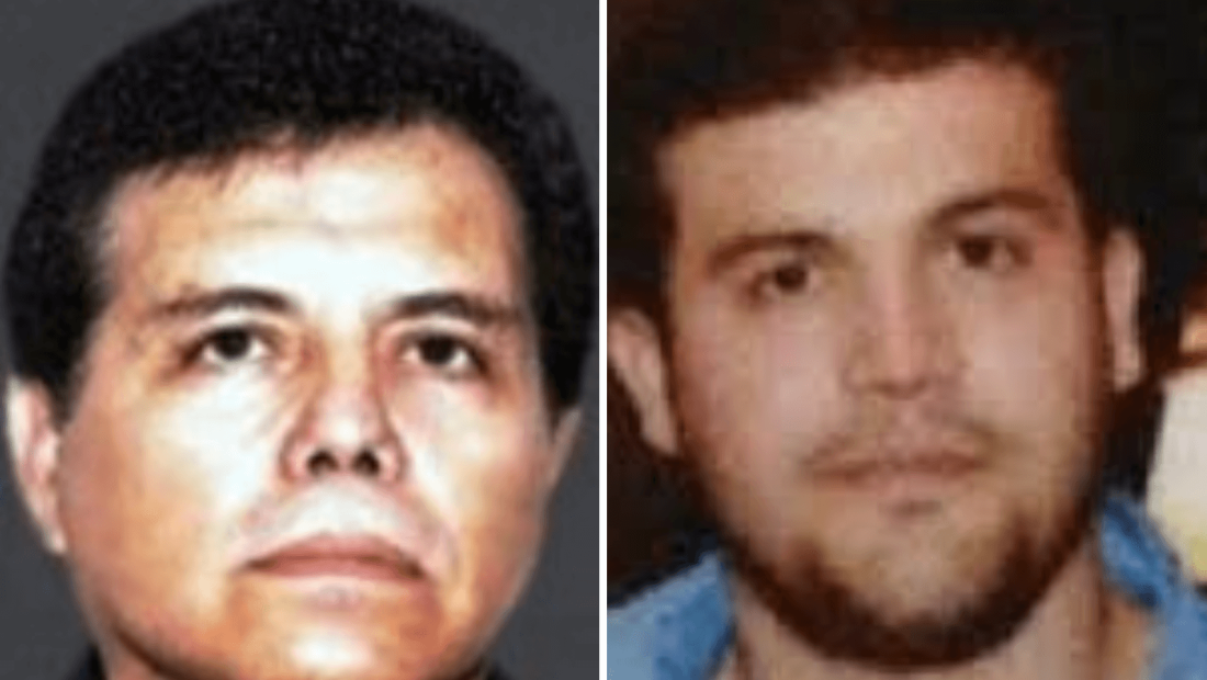 Ismael “El Mayo” Zambada García, cofundador y supuesto líder del cártel y Joaquín Guzmán López, hijo de Joaquín "El Chapo" Guzmán. (Crédito: ICE y DEA)