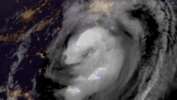 Así registró un satélite el momento en el que el huracán Beryl tocó tierra en Texas
