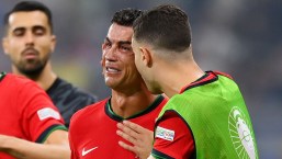 Cristiano Ronaldo terminó en llano tras fallar penal en la Eurocopa 2024