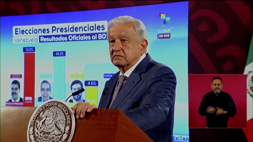 Vamos a esperar a que terminen de contar los votos”, dijo López Obrador sobre elecciones en Venezuela
