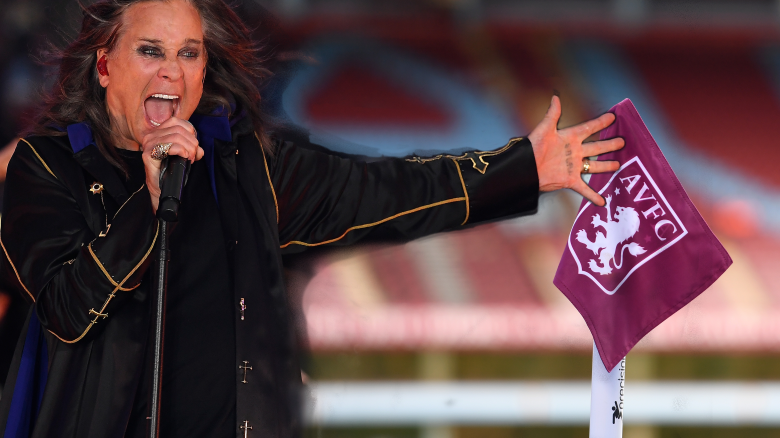 Todos quieren jugar para el Aston Villa, incluso Black Sabbath: así presentó el club su uniforme de la temporada