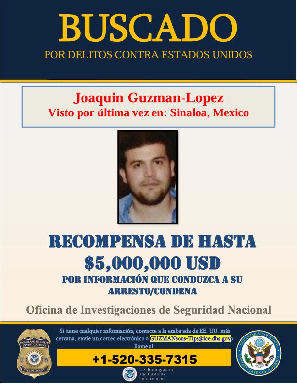 Joaquín Guzmán López, hijo del Chapo Guzmán. 