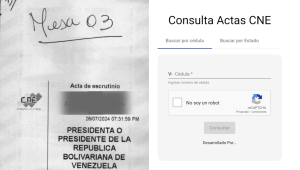 Cómo autentificar un acta de escrutinio de las elecciones en Venezuela.