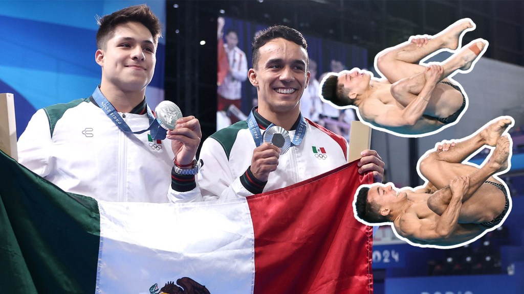 Las mejores imágenes de Olvera y Celaya al ganar la medalla de plata en París 2024