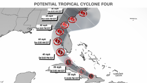 ciclón tormenta tropical debby