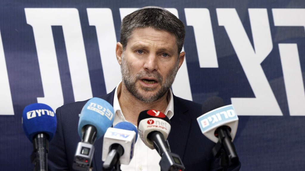 Bezalel Smotrich, ministro de Finanzas de Israel hambruna gaza