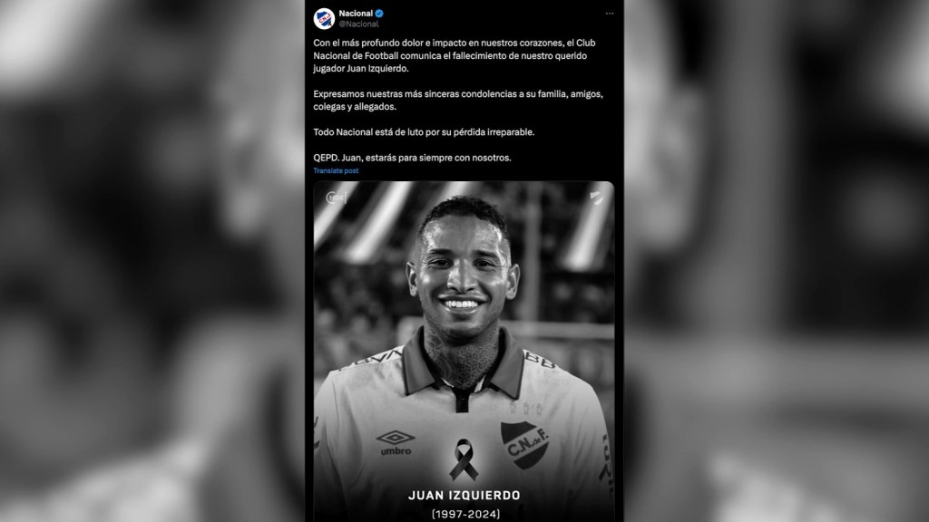 Emotiva despedida para Juan Izquierdo: aficionados lo honran en el Club Nacional de Montevideo