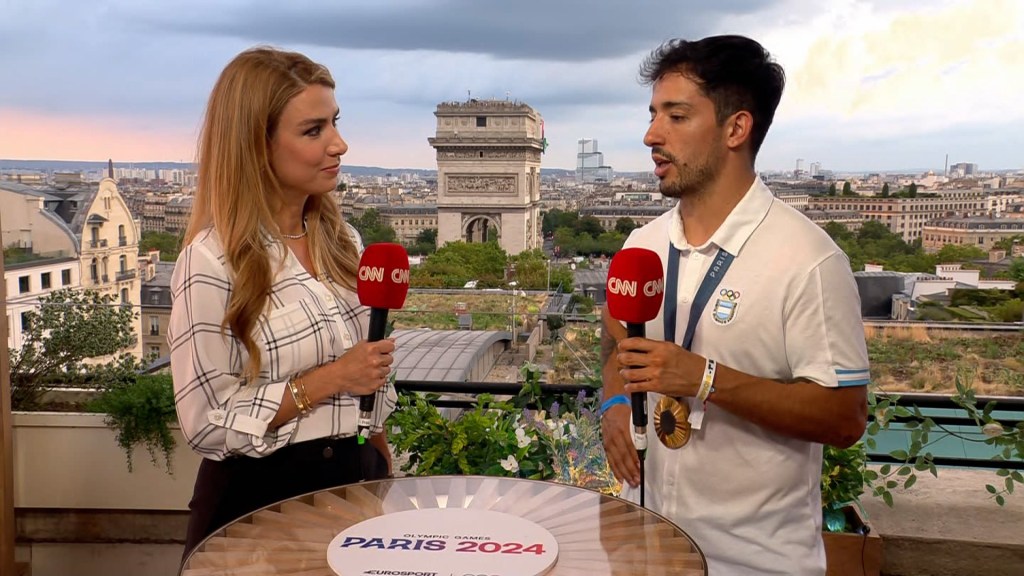 La emoción de José "Maligno" Torres al escuchar el himno argentino en París 2024