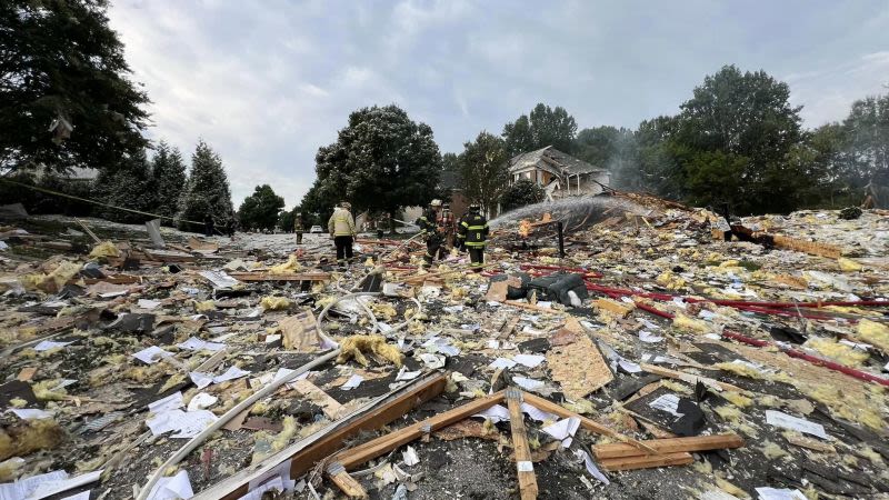 Video muestra la destrucción tras la explosión de una casa en Maryland