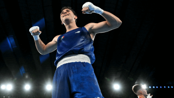 Las mejores imágenes del combate del mexicano Marco Verde en su pase a la final de boxeo olímpico en París 2024