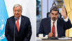 El secretario general de la ONU, Antonio Guterres, con Nicolás Maduro. (Crédito: Getty Images)