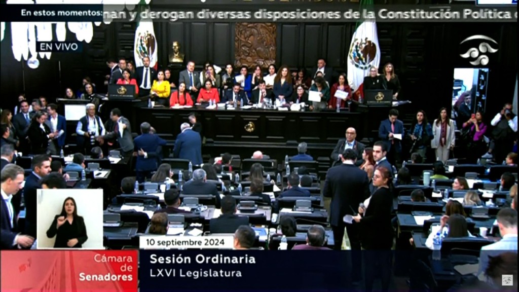 Así votaron los senadores mexicanos por la nueva reforma judicial