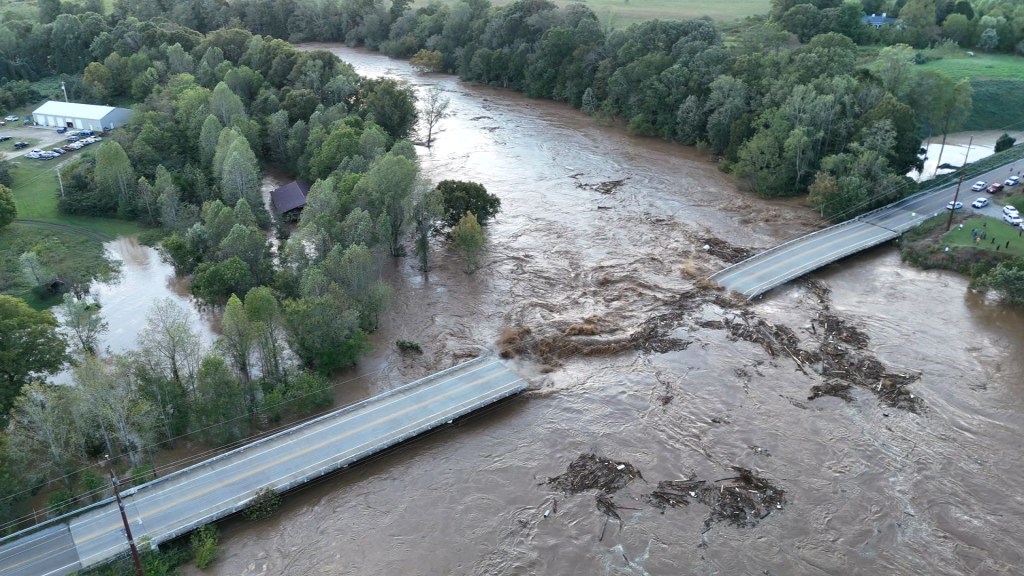 Así quedaron algunas zonas de Tennessee tras el devastador paso de Helene