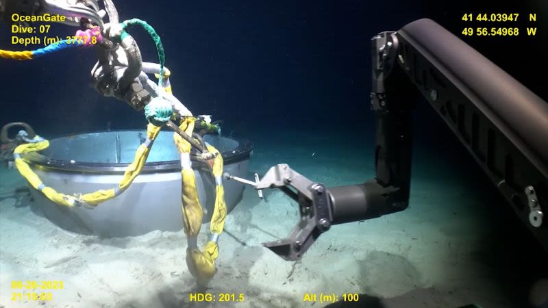 Video: Guardia Costera publica nuevas imágenes del sumergible Titán después de la implosión