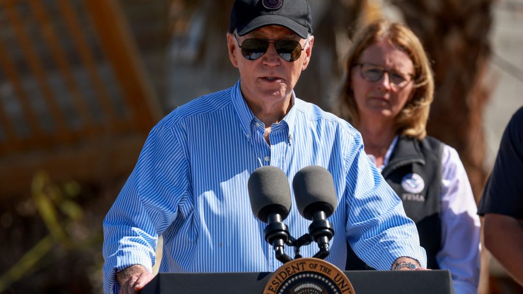 Joe Biden agradeció a socorristas durante los huracanes Milton y Helene