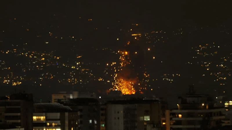 Beirut sufre intensos bombardeos por parte de Israel