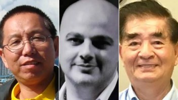 Fotos sin fecha de Kai Li, Mark Swidan y John Leung. Cortesía de Harrison Li, de Katherine Swidan y de la Alliance for China's Peaceful Unification