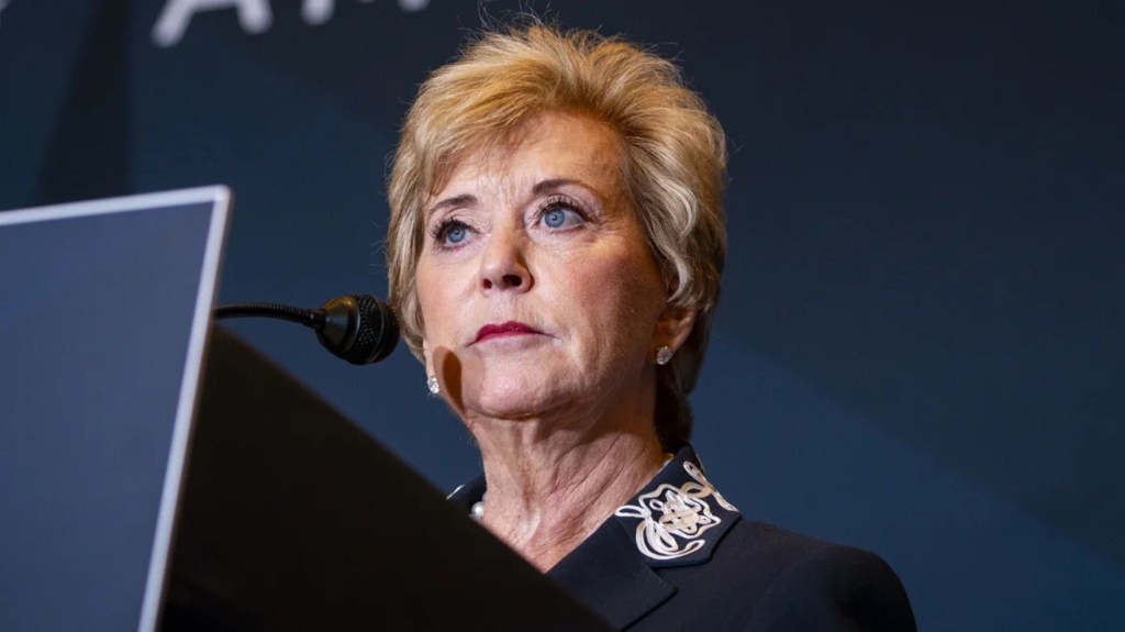 Linda McMahon, la elección de Trump para secretaria de Educación. (Foto: Al Drago/Bloomberg/Getty Images)