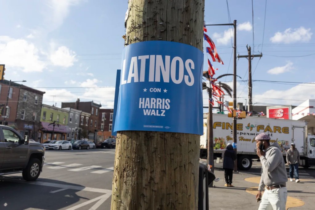 El barrio puertorriqueño del norte de Filadelfia el 4 de noviembre. (Andrew Lichtenstein/Corbis/Getty Images)