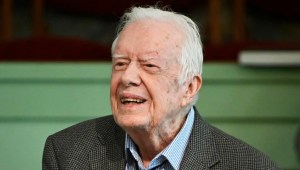 El expresidente Jimmy Carter enseña escuela dominical en la Iglesia Bautista Maranatha en Plains, Georgia, en 2019. John Amis/AP/Archivo