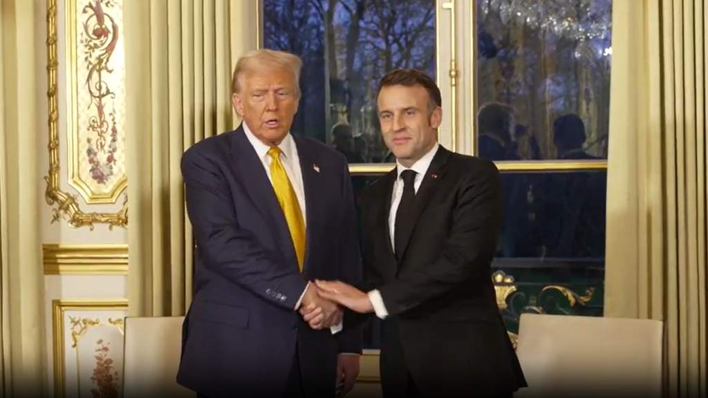 Macron da la bienvenida a Trump antes de la reapertura de Notre Dame