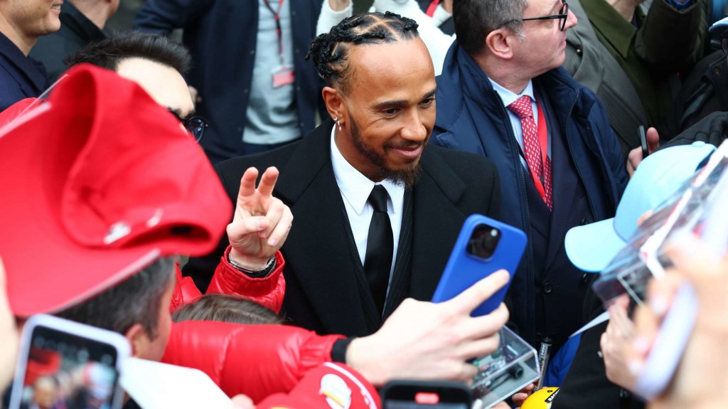 Lewis Hamilton y su primer día como piloto de la escudería Ferrari