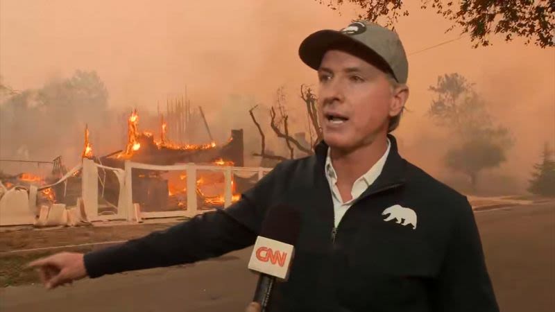 El gobernador de California Gavin Newsom responde a Trump por culparle de los incendios forestales