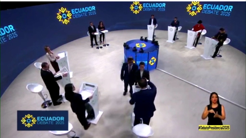 Así se vivió el primer debate presidencial en Ecuador